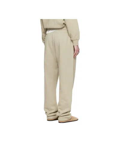 Essentials Emblem Patch Tracksuit Pants In Neutral