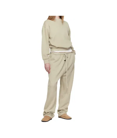 Essentials Emblem Patch Tracksuit Pants In Neutral