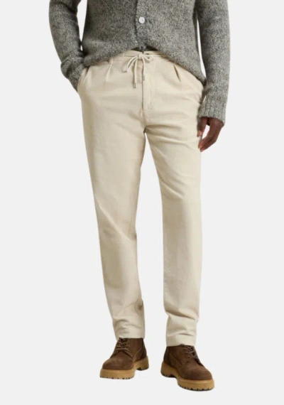 Woolrich Pleated Drawstring Trousers In Brown