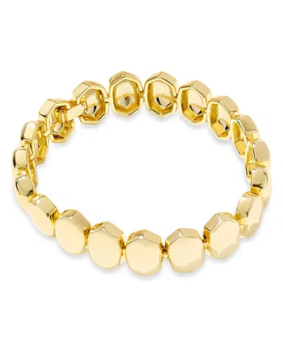Kendra Scott Geometric Flex Bracelet In Gold