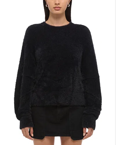 Helmut Lang Apex Oversized Eyelash Sweater In Black