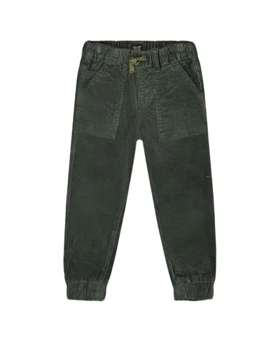 Deux Par Deux Stretch Corduroy Jogger Pants In Green
