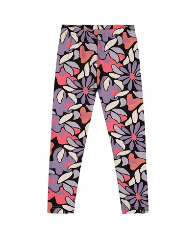 Deux Par Deux Stretch Jersey Leggings Retro Flower