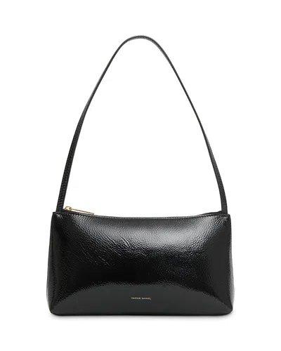 Mansur Gavriel Gaia Shoulder Bag Black Shine In Black