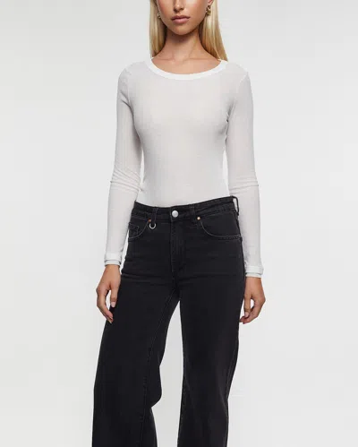 Neuw Topp Echo Longsleeve Vit In White