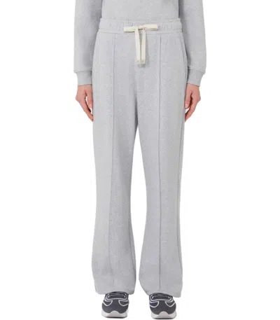 Max Mara Weekend Folk Grey Pants In Multi