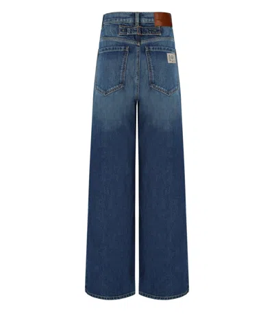 Max Mara Weekend Ortels Blue Jeans In Brown