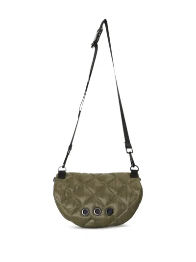 Osklen Quilted Adjustable-strap Belt Bag In Green