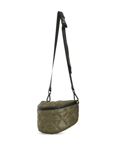 Osklen Quilted Adjustable-strap Belt Bag In Green