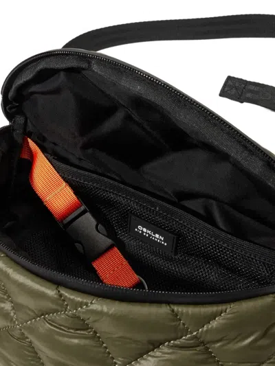 Osklen Quilted Adjustable-strap Belt Bag In Green