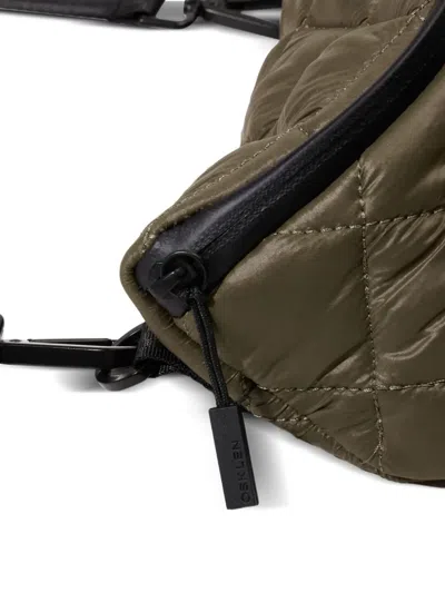 Osklen Quilted Adjustable-strap Belt Bag In Green