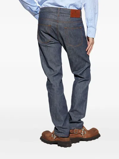 Etro Belt Loop Denim Trousers In Blue