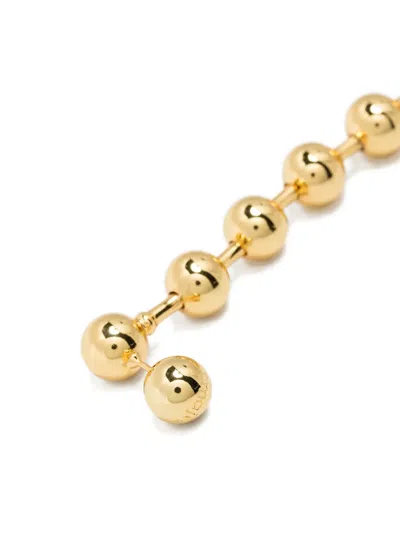 Maje Sphere-drop Earrings In Gold
