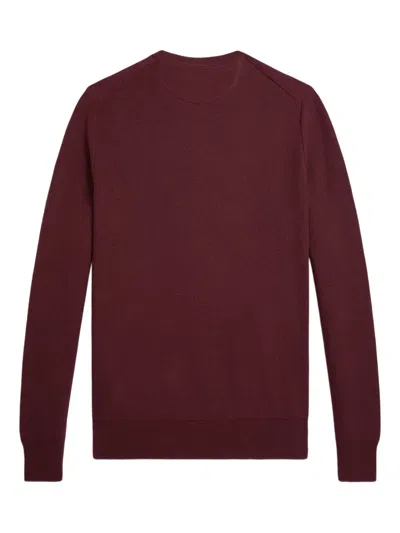 Polo Ralph Lauren Men's Textured Cotton Crewneck Sweater In Burgundy