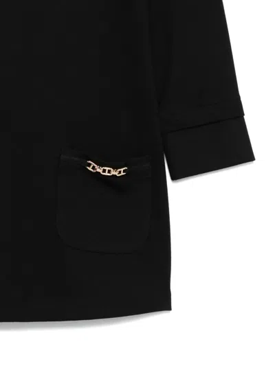 Twinset Chain-embellished Dress In Black