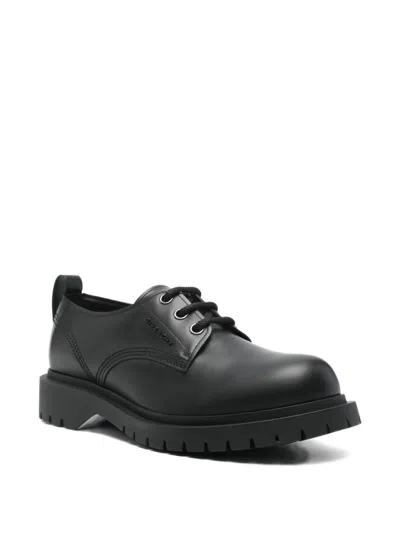 Givenchy Brushed Bull Leather Loafers With Pull Tab In Black
