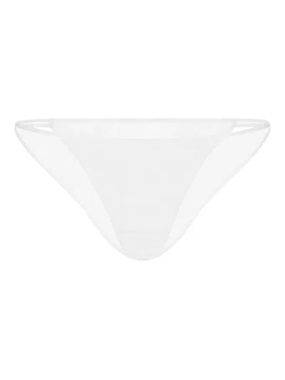 Zhilyova Tara Floral-lace Briefs In White