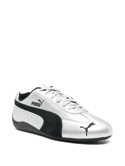 Puma Silver Speedcat Metallic Sneakers In Gray