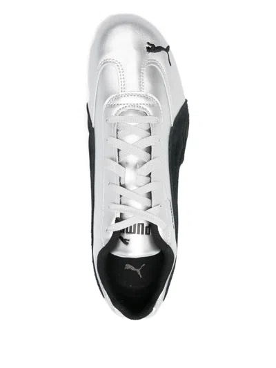 Puma Silver Speedcat Metallic Sneakers In Gray
