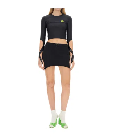 Barrow Technical Fabric Crop Top In Black