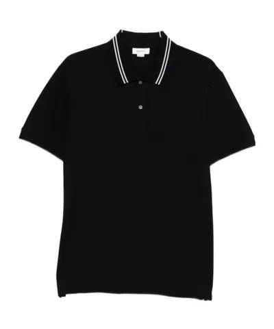 Alexander Mcqueen Polo Shirt With Logo On The Collar In Black