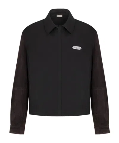 Dior Zipped Blouson Jacket With Christian  Paris Tag In Multi