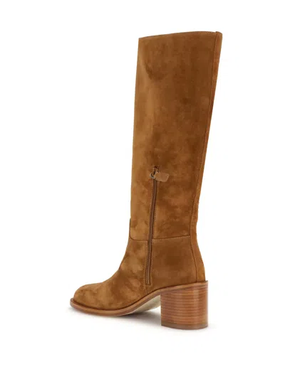 Stuart Weitzman Finn High Boots In Brown