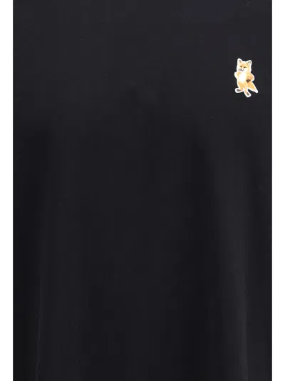 Maison Kitsuné Maison Kitsune Fox Head T Shirt In Black