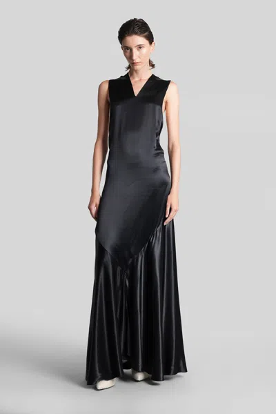 Marni Long Dress In Black Viscose In Black