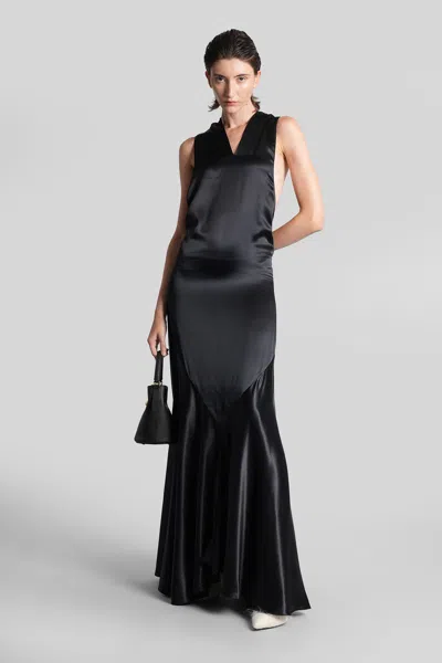 Marni Long Dress In Black Viscose In Black