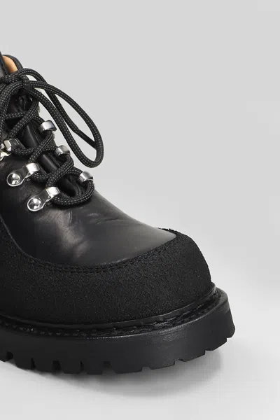 Our Legacy Ankle Boots With Round Toe And Lug Sole In Black