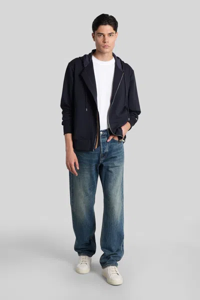 Paul Smith Sweatshirt In Blue Wool And Polyester In Blue