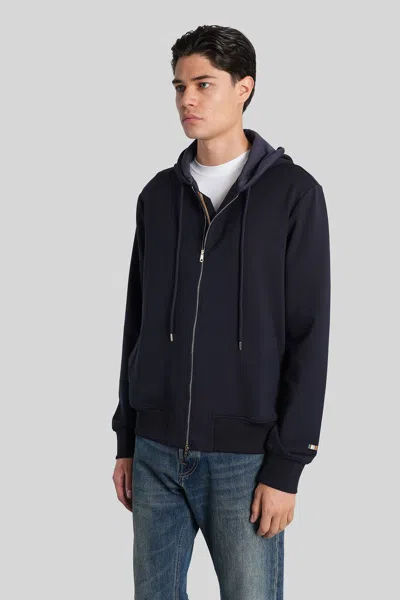 Paul Smith Sweatshirt In Blue Wool And Polyester In Blue