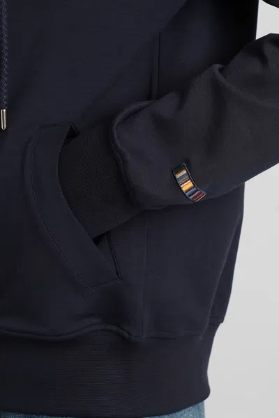 Paul Smith Sweatshirt In Blue Wool And Polyester In Blue
