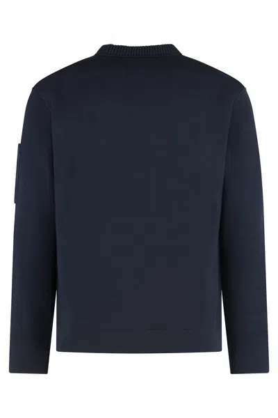 C.p. Company C. P. Company Man Sweatshirt Dark Purple Size 3xl Cotton In Blue