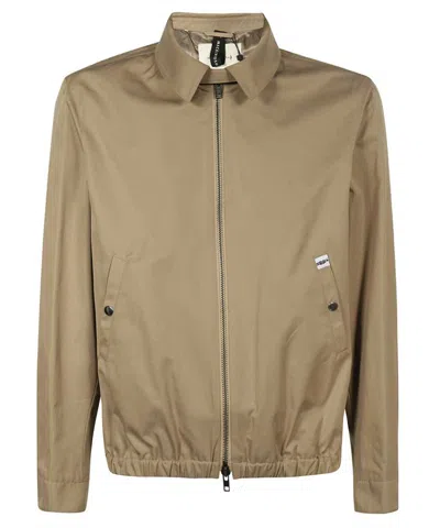 Mackintosh Elasticated-bottom Full-zip Jacket In Brown