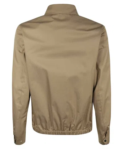 Mackintosh Elasticated-bottom Full-zip Jacket In Brown