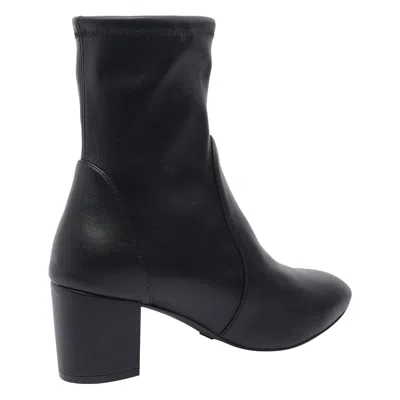 Stuart Weitzman Yuliana 60 Womens Leather Pull On Mid-calf Boots In Black Leather