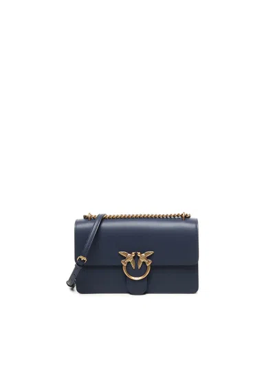 Pinko Love Bag Medium Crossbody Bag In Blue