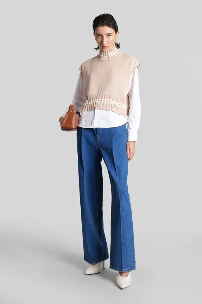 Marni Knitwear In Rose-pink Cotton In Neutral