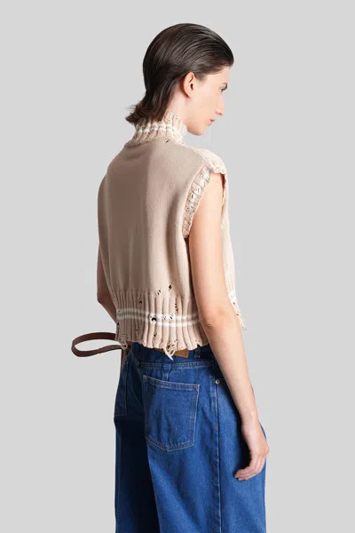 Marni Knitwear In Rose-pink Cotton In Neutral