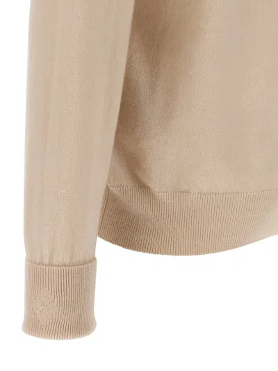 Ballantyne Argyle-pattern Turtleneck Sweater In Neutral