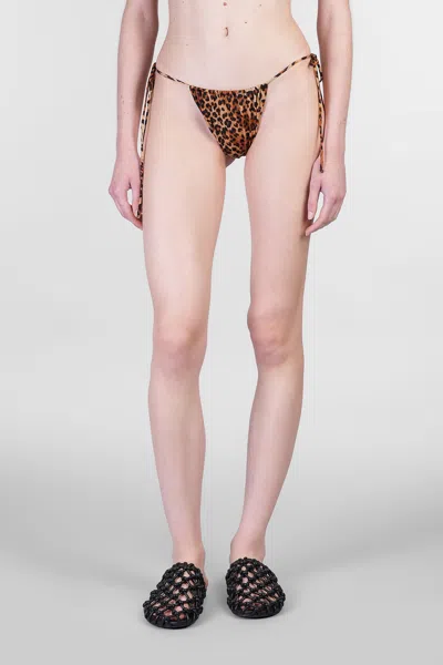 Mc2 Saint Barth Colin Beachwear In Animalier Polyamide In Brown