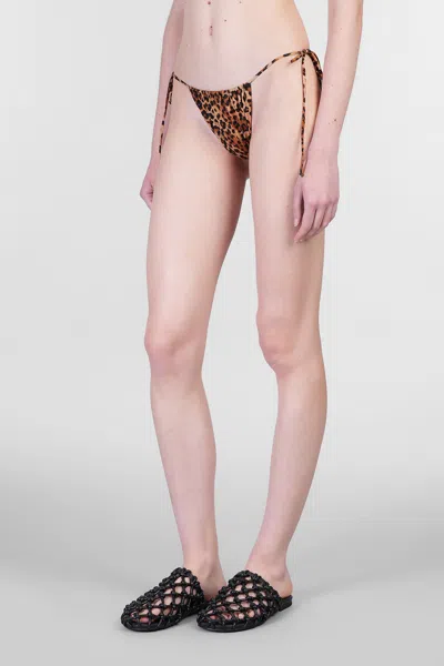 Mc2 Saint Barth Colin Beachwear In Animalier Polyamide In Brown