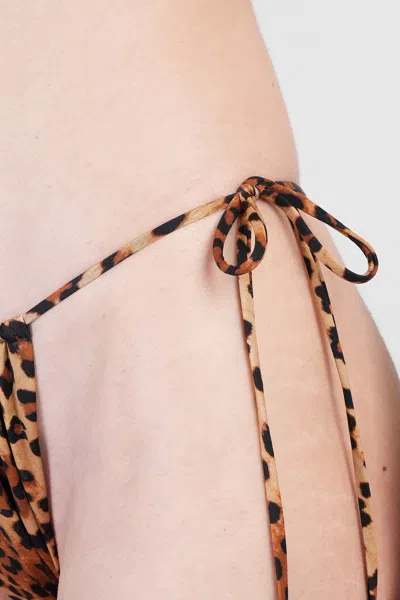 Mc2 Saint Barth Colin Beachwear In Animalier Polyamide In Brown