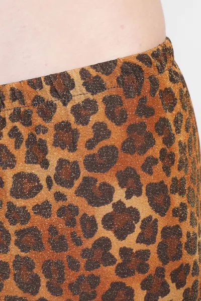 Mc2 Saint Barth Amalia Pants In Animalier Viscose In Animal Print