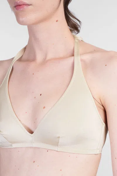 Mc2 Saint Barth Gaia Beachwear In Taupe Polyester In White