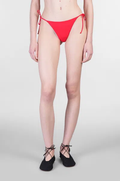 Mc2 Saint Barth Marielle Beachwear In Red Polyamide In Red