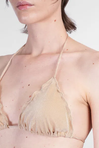 Mc2 Saint Barth Sagittarius Beachwear In Gold Polyamide In Gold