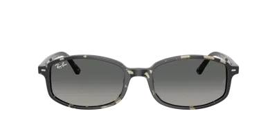Ray Ban Sam Sunglasses Grey Havana Frame Grey Lenses 54-19 In Gray